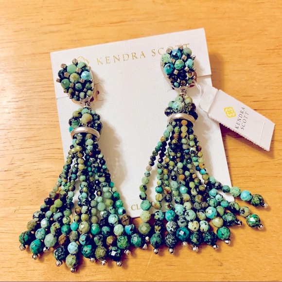 Kendra Scott Turquoise Cecily Statement Earrings NWT! ✨ - Picture 4 of 8